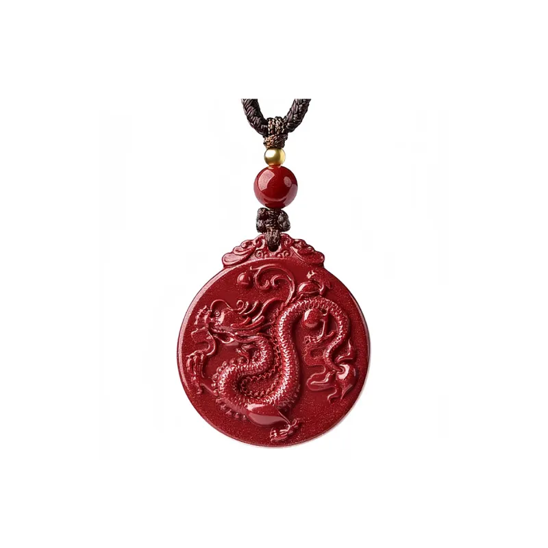 Xifeng Building Cinnabar Pendants Unisex-0