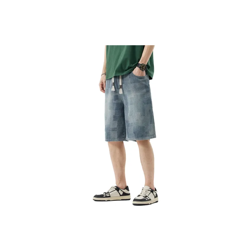 M-MAICCO Denim Shorts Men Blue-1