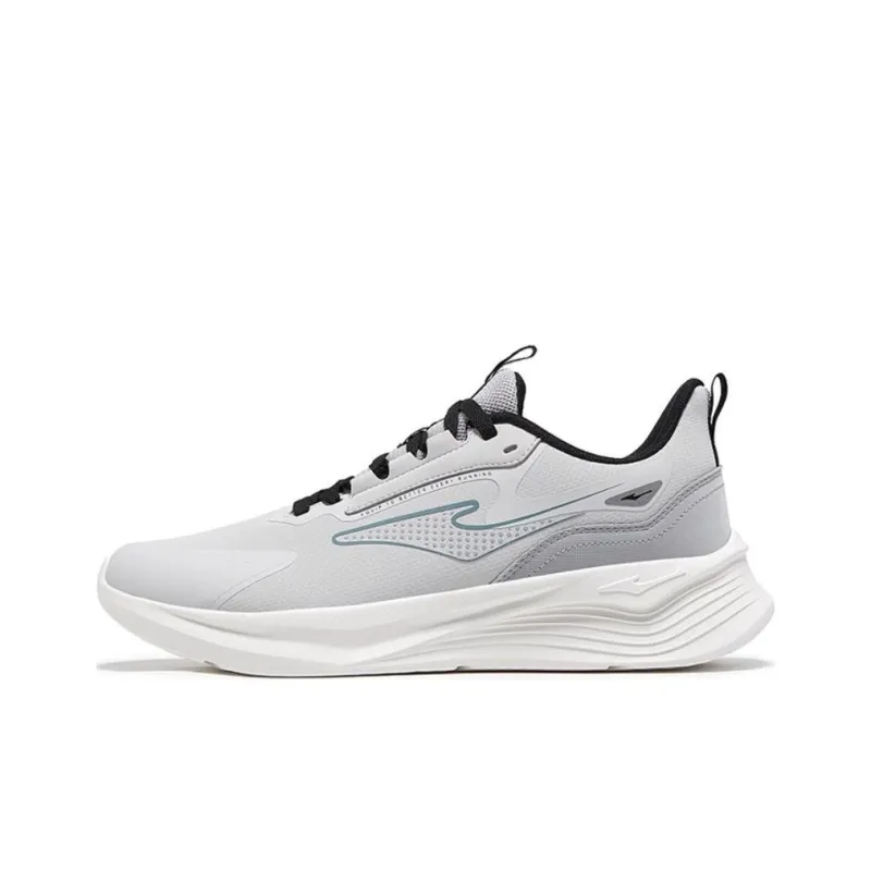 Erke Cushioning Slip Resistant Low Top Running Shoes Men's Gray-0