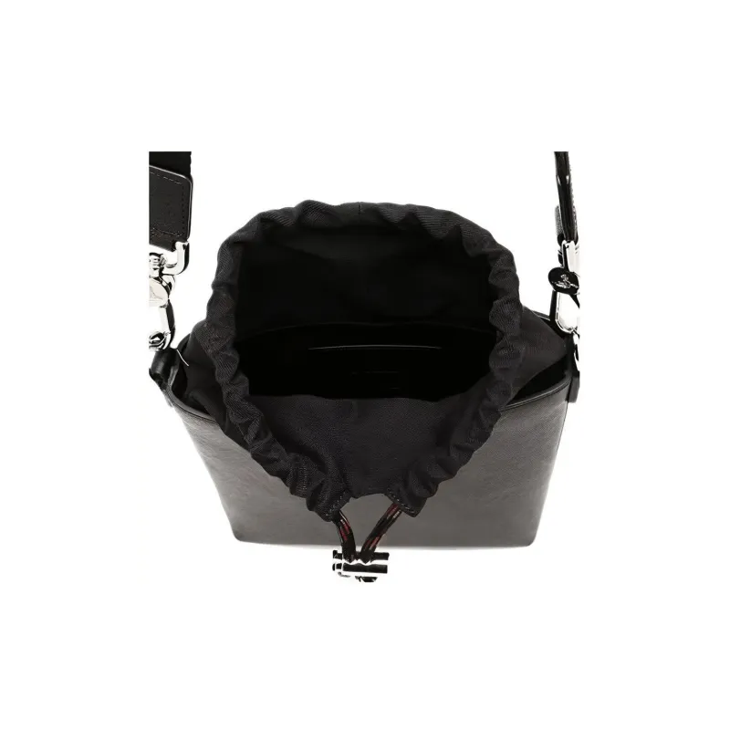 Vivienne Westwood Saffiano Leather Crossbody Bag Shoulder Bag Women's Black-5