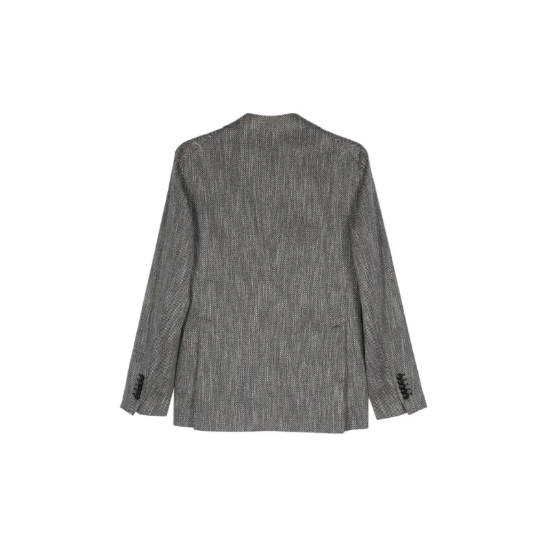 Tagliatore Mélange Chevron knit Blazer-1