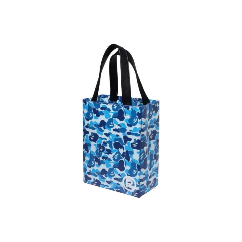A BATHING APE ABC Camo Synthetic Leather Tote Bag Shopping Bag Handbag Medium Size Men's Blue-1