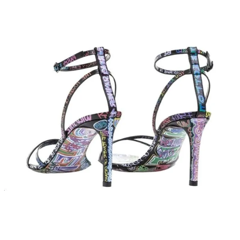 Balenciaga Strap Sandals Women's Black-3