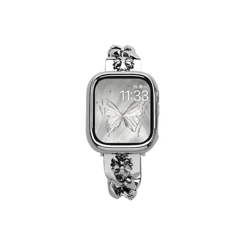Yu Qing Apple Compatibility Watch Band 18cm Stainless Steel Material-1