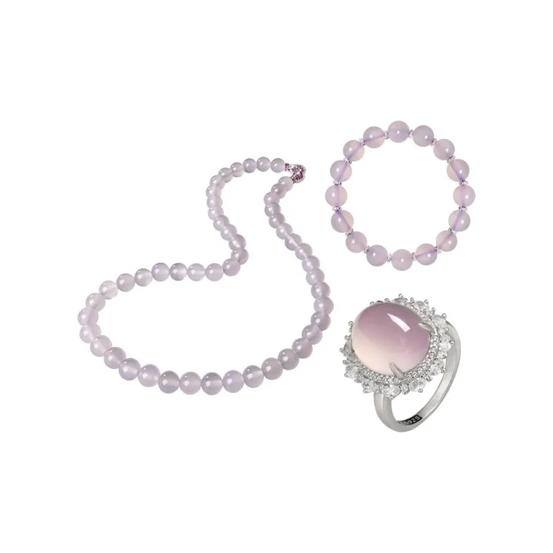 Princess Cui Chalcedony Jade Necklaces Women's-5
