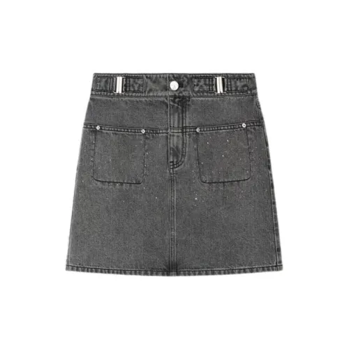 YINER GoodLand Denim Short Skirts Women's Carbon Gray