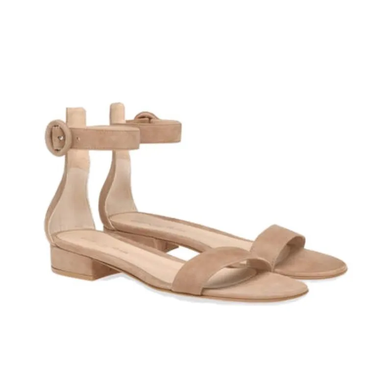 GIANVITO ROSSI Portofino 25mm Suede Sandals-2