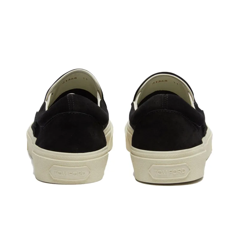 TOM FORD Suede Slip-on Sneakers-4