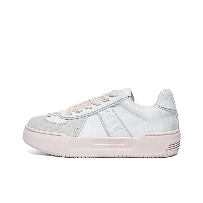 Kappa Slip Resistant, Abrasion Resistant, Impact Resistant, Quick Dry Low Top Skateboard Shoes Women's Classic White-0