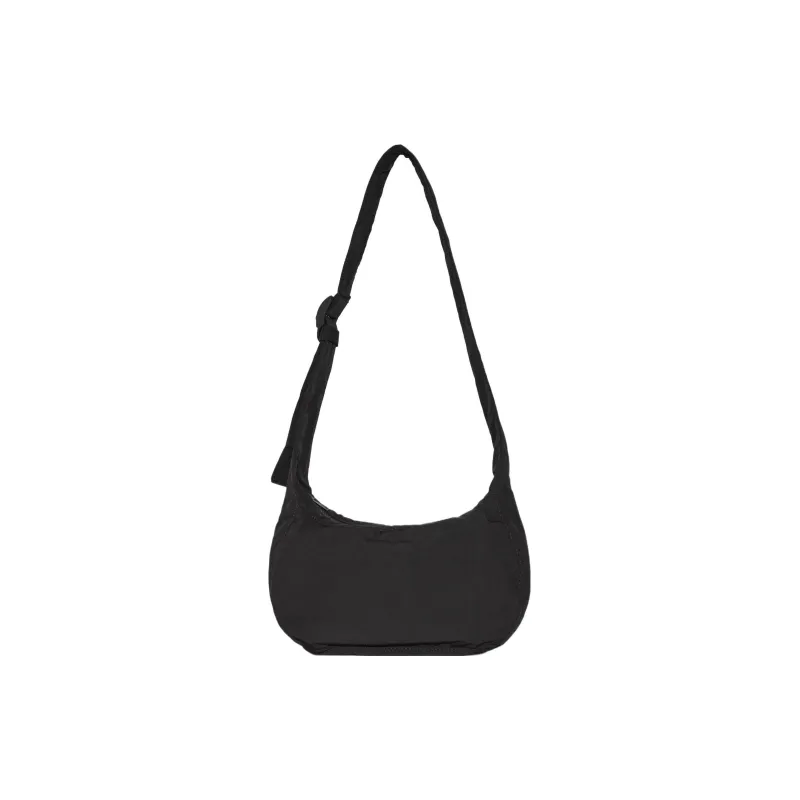 COS Polyamide Saddle Bag, Shoulder Bag, Crossbody Bag Medium Size Unisex Black-6