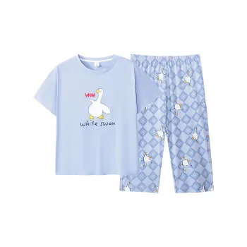Huggy Kissy Pajama Set Women's Light Blue