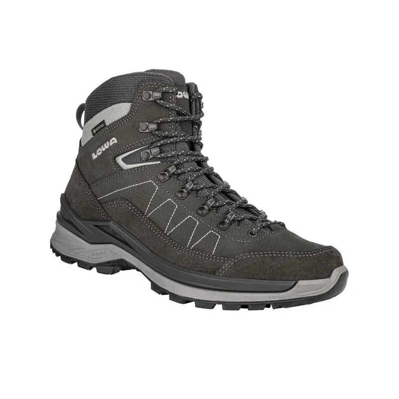 Lowa Toro Pro GTX Anti-Slip Wear-Resistant Mid-Top Trekking Shoes Men's Gray-2
