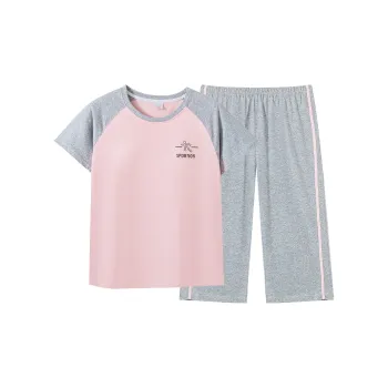 Huggy Kissy Pajama Set Women's Mauve Purple