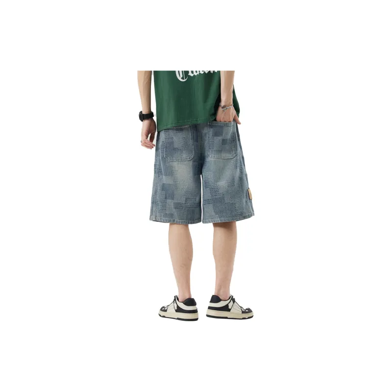 M-MAICCO Denim Shorts Men Blue-2