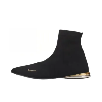 Ferragamo Casual Shoes Women's High Top Black