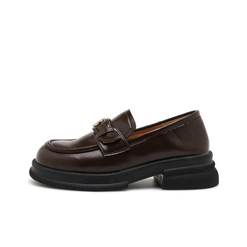 Honey GIRL Loafers Women's Black/Brown-5