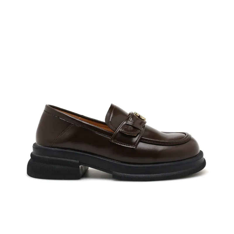 Honey GIRL Loafers Women's Black/Brown-7