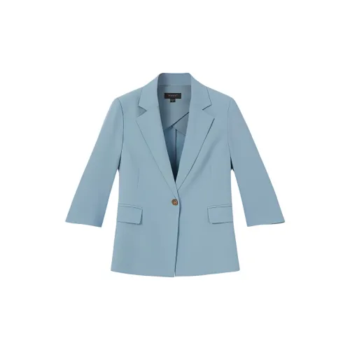 Yiner Business Suits Women's Light Blue