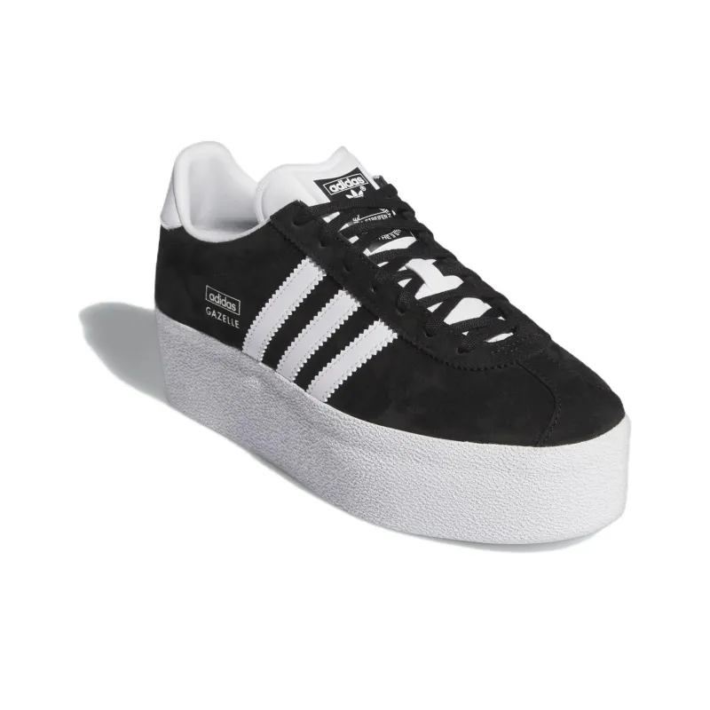 Adidas Gazelle Up Black White Women's-2