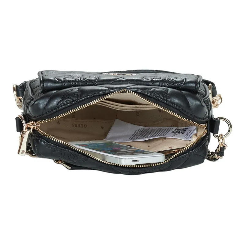 GUESS Synthetic Leather Shoulder Bag Crossbody Bag Women's Black-4