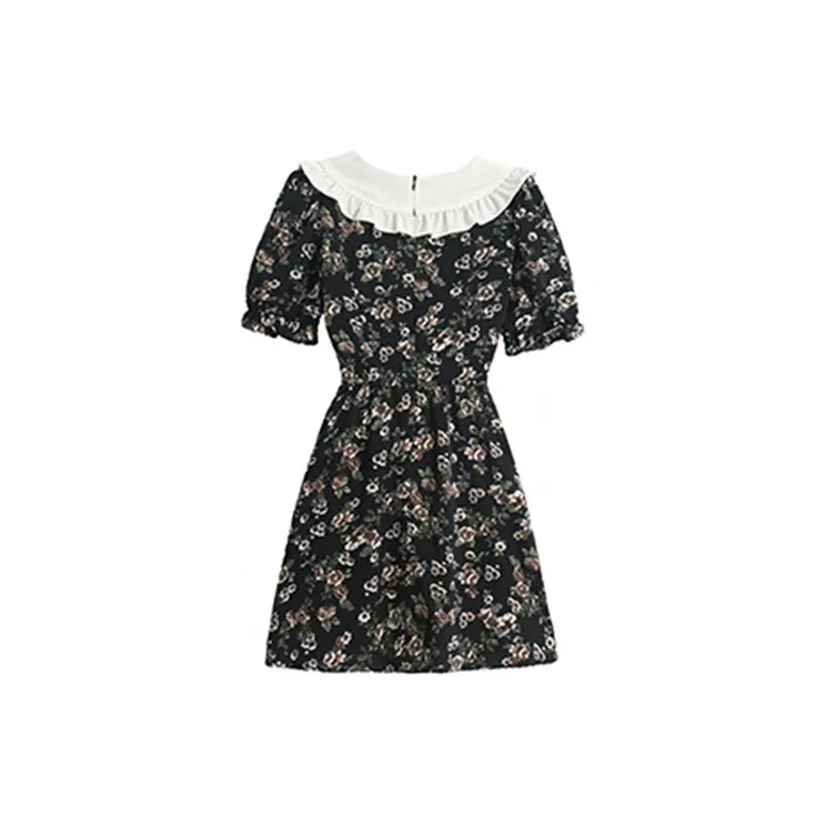 ETSE Short Sleeved Dresses Women's Black-1
