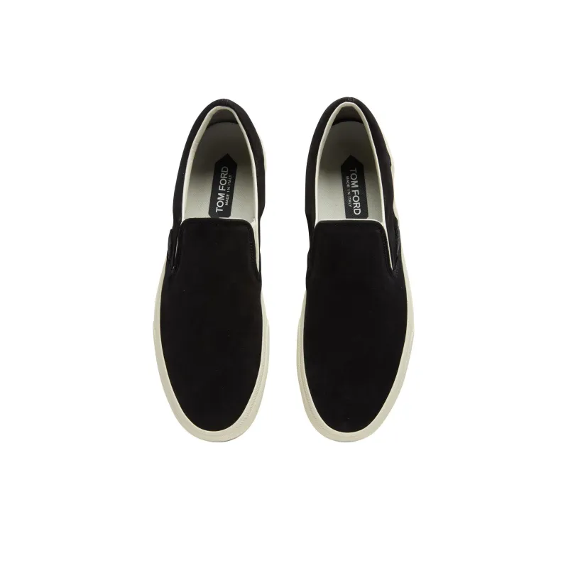 TOM FORD Suede Slip-on Sneakers-3