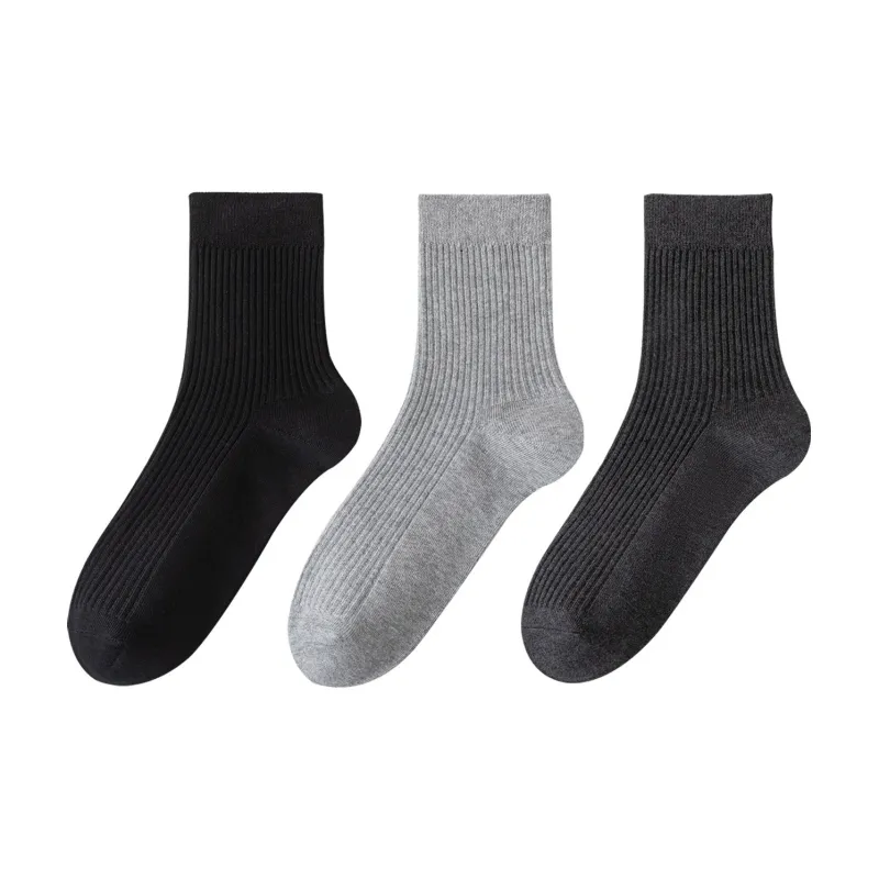XXLLG Mid Calf Socks Men's 3 Pack-6