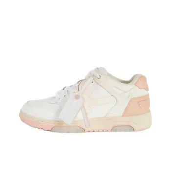 OFF WHITE Out Of Office Ooo Low Tops White Pink Beige Women's