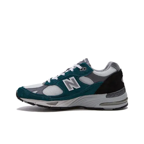 New Balance NB 991 Running Shoes Women's Low-Top White/Green