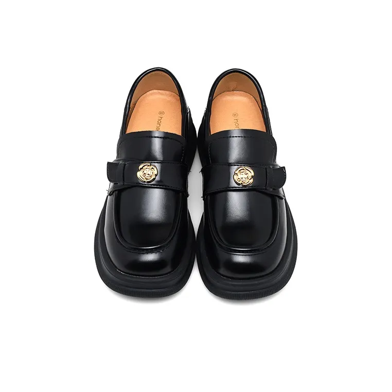 Honey GIRL Loafers Women's Black/Brown-3