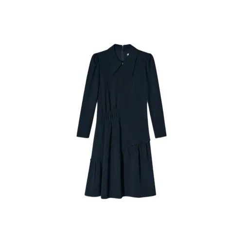 PSALTER Long-Sleeved Dresses Women's Dark Blue