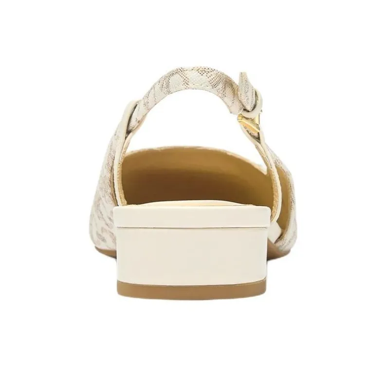 MICHAEL KORS Perla Casual Single Shoes Women's Beige Gold-4