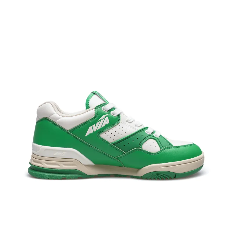 AVIA 855L Series Cushioning Coverage Wear Resistant Slip Resistant Low Top Vintage Basketball Shoes Women's White Green-1