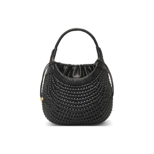 LOEWE Calfskin Woven Bag, One Shoulder, Crossbody, Portable Women's Black