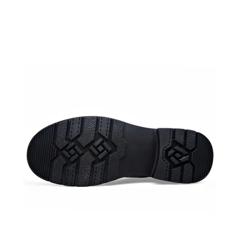 YEDANI Dress Shoes Men Low Top Black/Brown-5