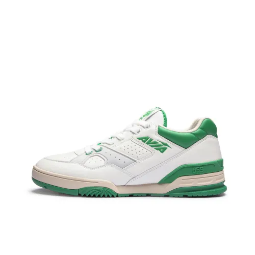 AVIA 855L Series Vintage Basketball Shoes Men Low-Top White/Green