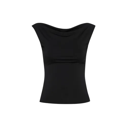 Miaou Tank Tops Women's Black