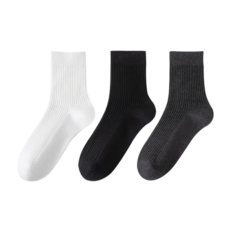 XXLLG Mid Calf Socks Men's 3 Pack-2