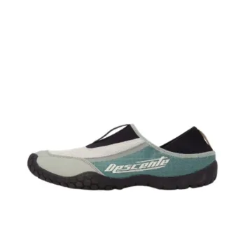 DESCENTE Slip Resistant Quick Dry Low Top Casual Shoes Unisex Gray Green