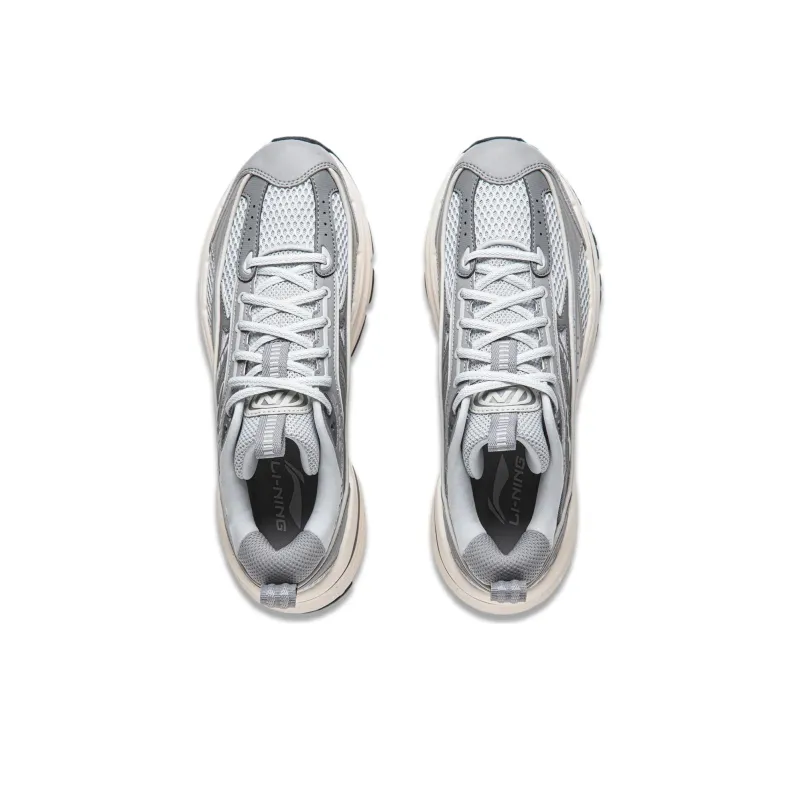 LiNing Comet LITE Cushioning Anti-Slip And Wear-Resistant Rebound Low-Top Casual Shoes Men's Gray-4