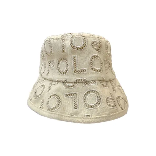 Polo Ralph Lauren Cotton Bucket Hats Unisex Beige