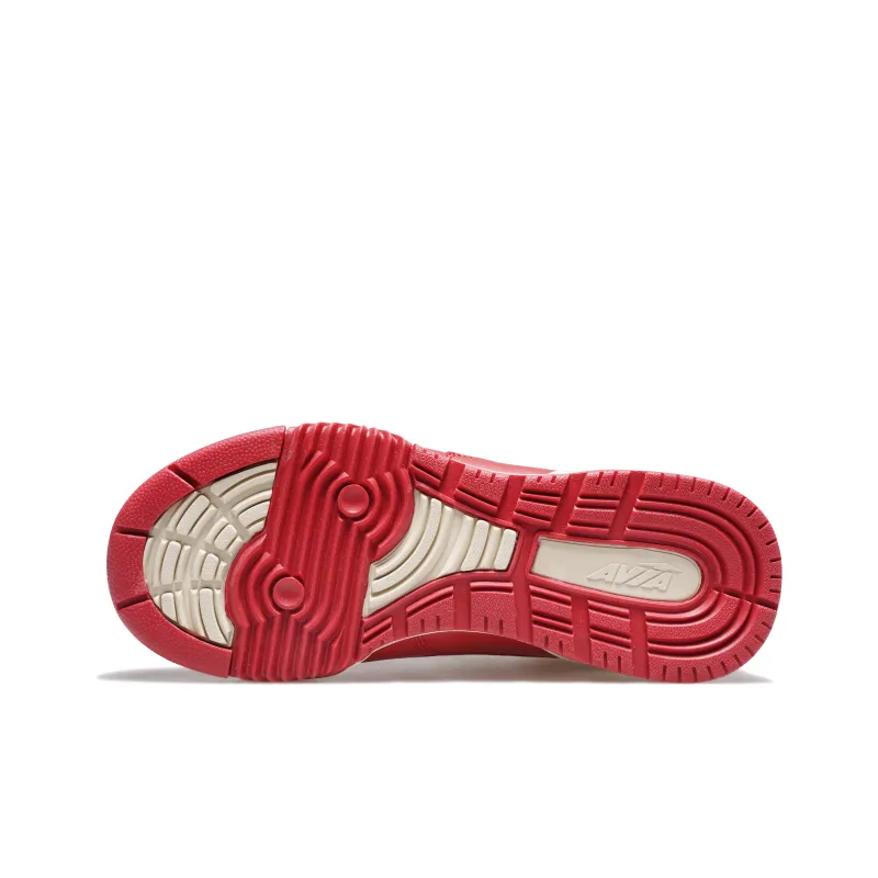 AVIA 855L Series Cushioned Wear Resistant Slip Resistant Low Top Vintage Basketball Shoes Women's Red White-5