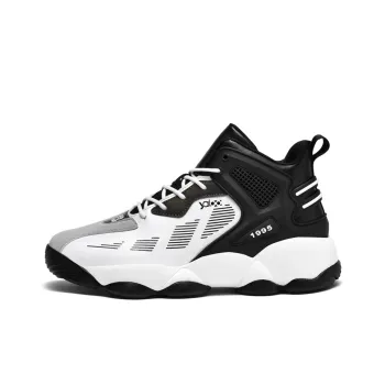 Yalu Basketball Shoes Unisex High Top White/Black Cyan Green/Black