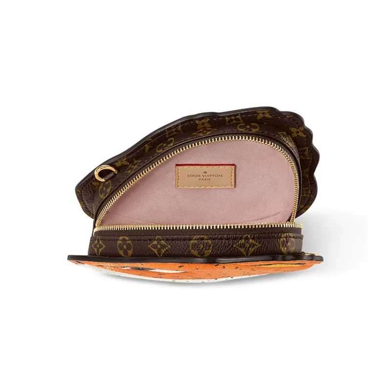 LOUIS VUITTON X Sun Yitian Wallet On Chain Leopard Orange-2