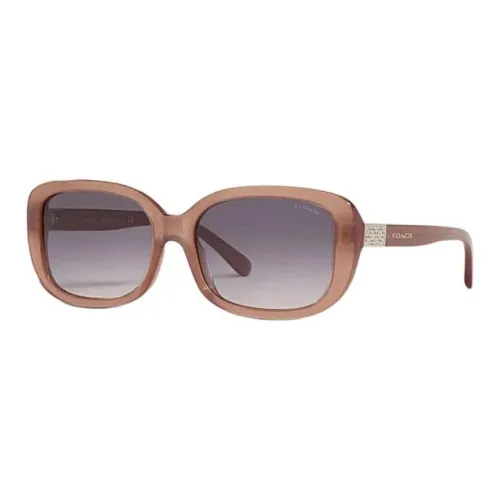 COACH Rectangular Sunglasses Women's Brown