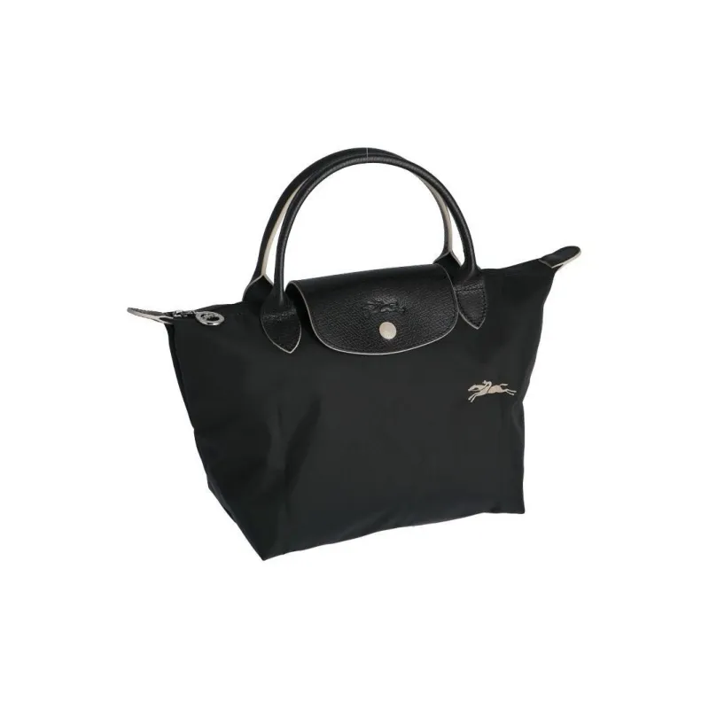 LONGCHAMP Le Pliage Club Polyamide Canvas Shopping Bag, Dumpling Bag, Handbag Trumpets Women's Black-1