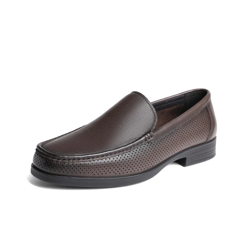 Senda Dress Shoes Men Low Top Black/Brown-6