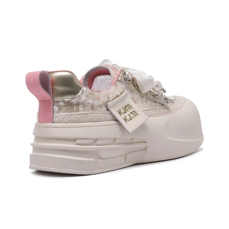 KEJIANNI Anti-Slip Wear-Resistant Low-Top Skateboard Shoes Women's-13