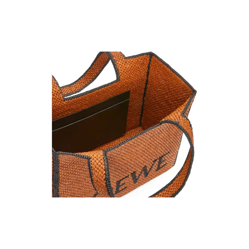 LOEWE Font Tote Raffia Tote Bag, Shopping Bag, Shoulder Bag, Crossbody Bag, Handbag Large Size Women's Honey Gold-5