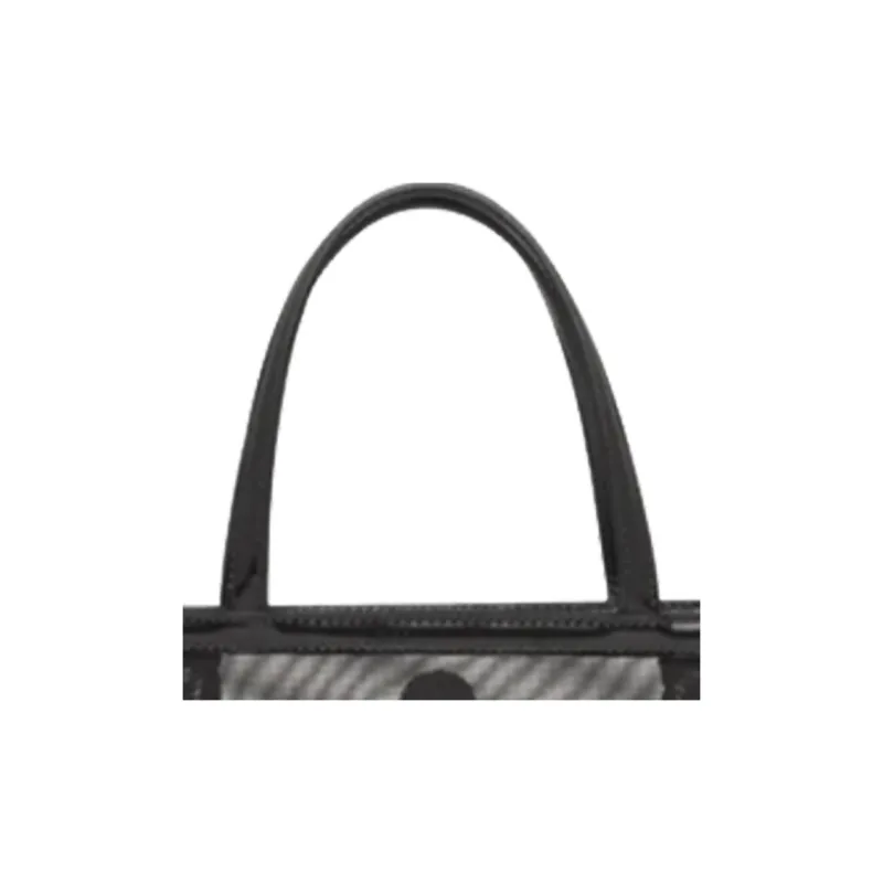 PRADA Leather Tote Bag Shopping Bag Combo One Shoulder Handbag Small Size Women's Black-4